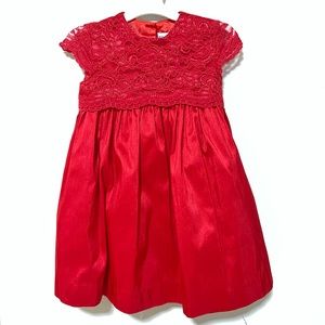Baby girl Red dress size24 birthday dress /party dress/ Christmas dress